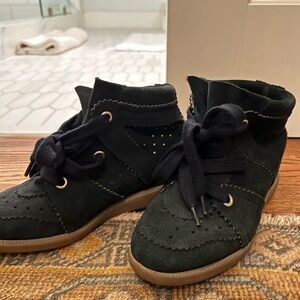 ISABEL MARANT BOBBY SNEAKERS IN BLACK